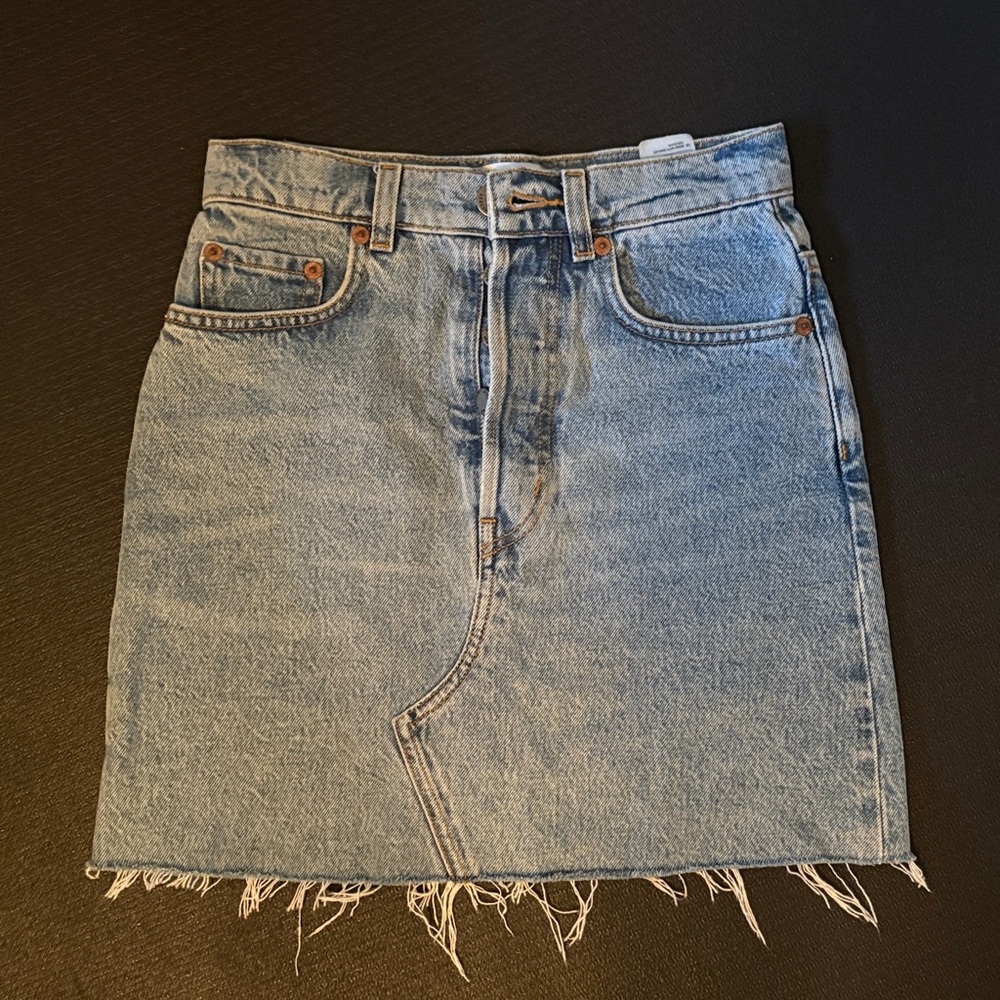 & other stories denim skirt